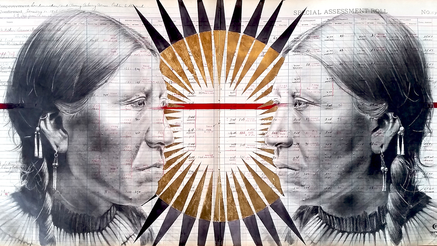 Artist Chris Pappan Explores The Contemporary Identity Of Native Americans Wttw Chicago